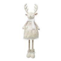 Dekorentier Deery 1 Creme/Goldfarben - Goldfarben/Creme, Konventionell, Kunststoff/Textil (32/22/65-100cm) - Mömax