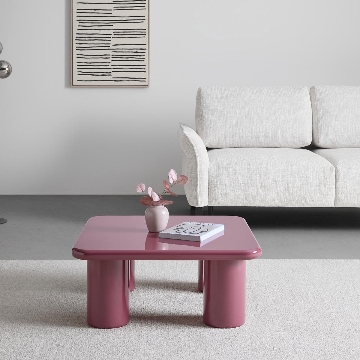 Stolić Berry - boje bobica/ljubičasta, Moderno, drvni materijal (70/70/30cm) - Modern Living