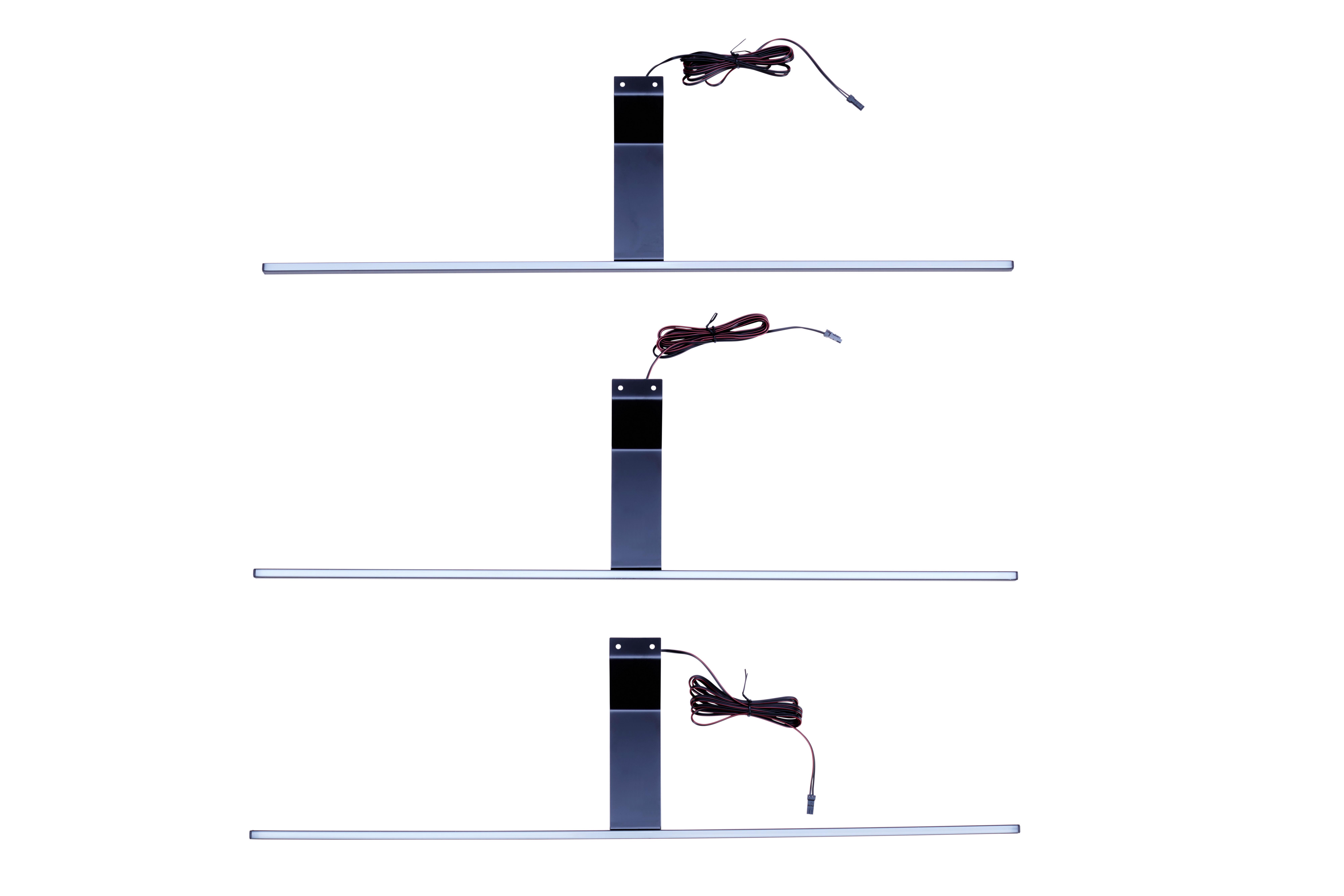 Aufbauleuchte Slimline in Schwarz max. 6 Watt - Schwarz, MODERN, Kunststoff (60cm)