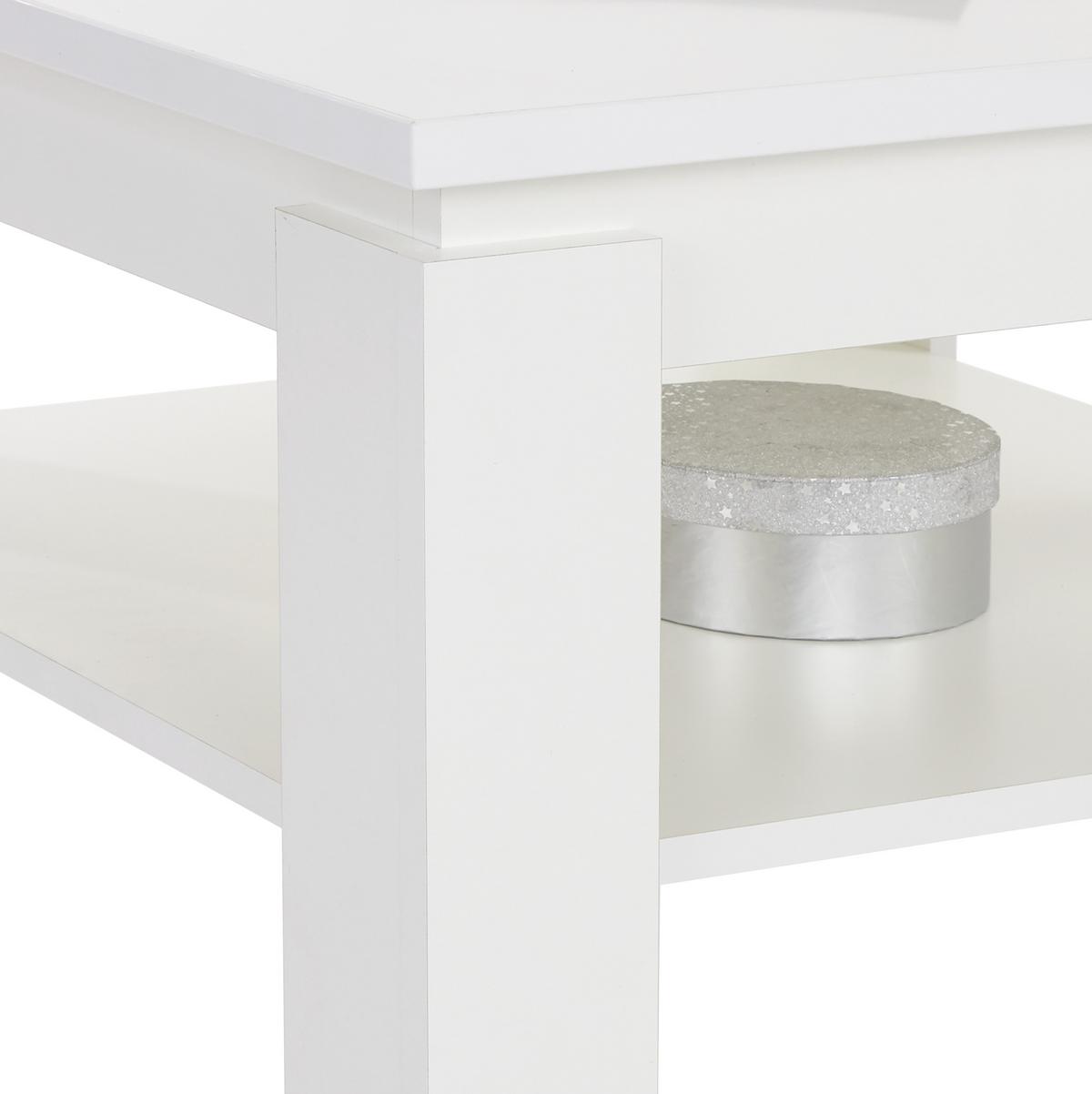 Klubska Miza Nizza 1 - bela, Moderno, leseni material (70/45/70cm)