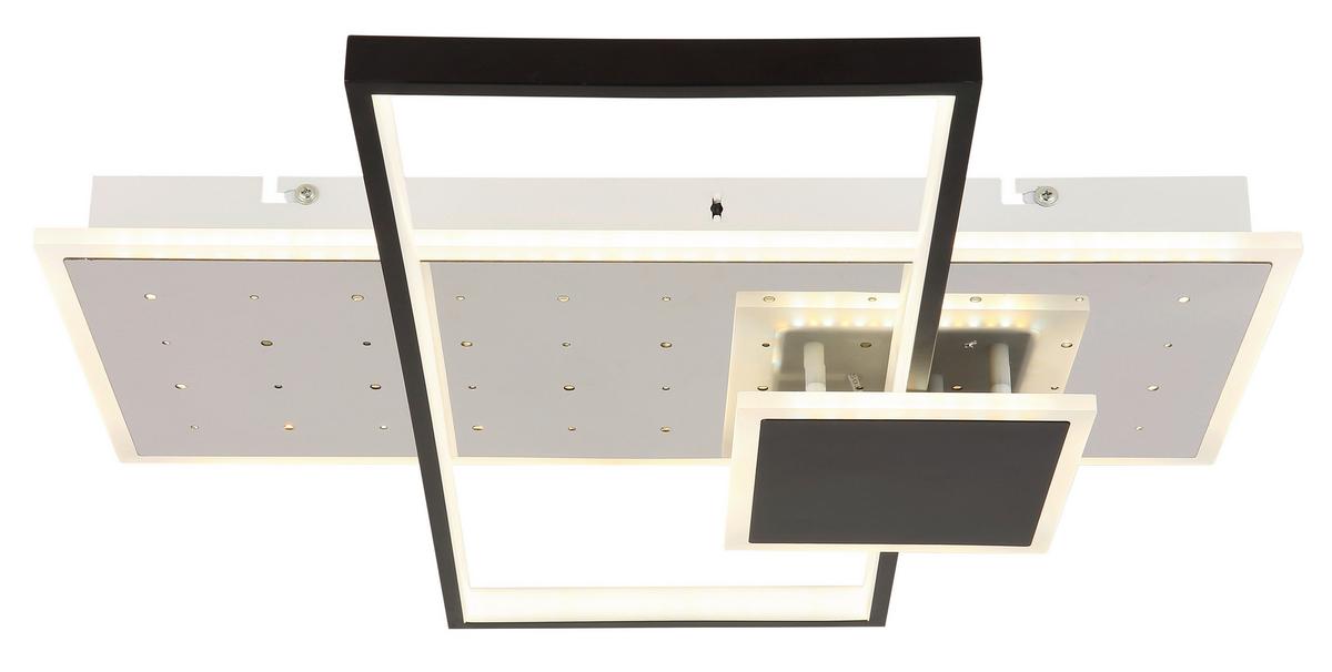 LED-DECKENLEUCHTE 67146 - Weiss/Opal, Design, Kunststoff/Metall (50/50/7,2cm) - Globo