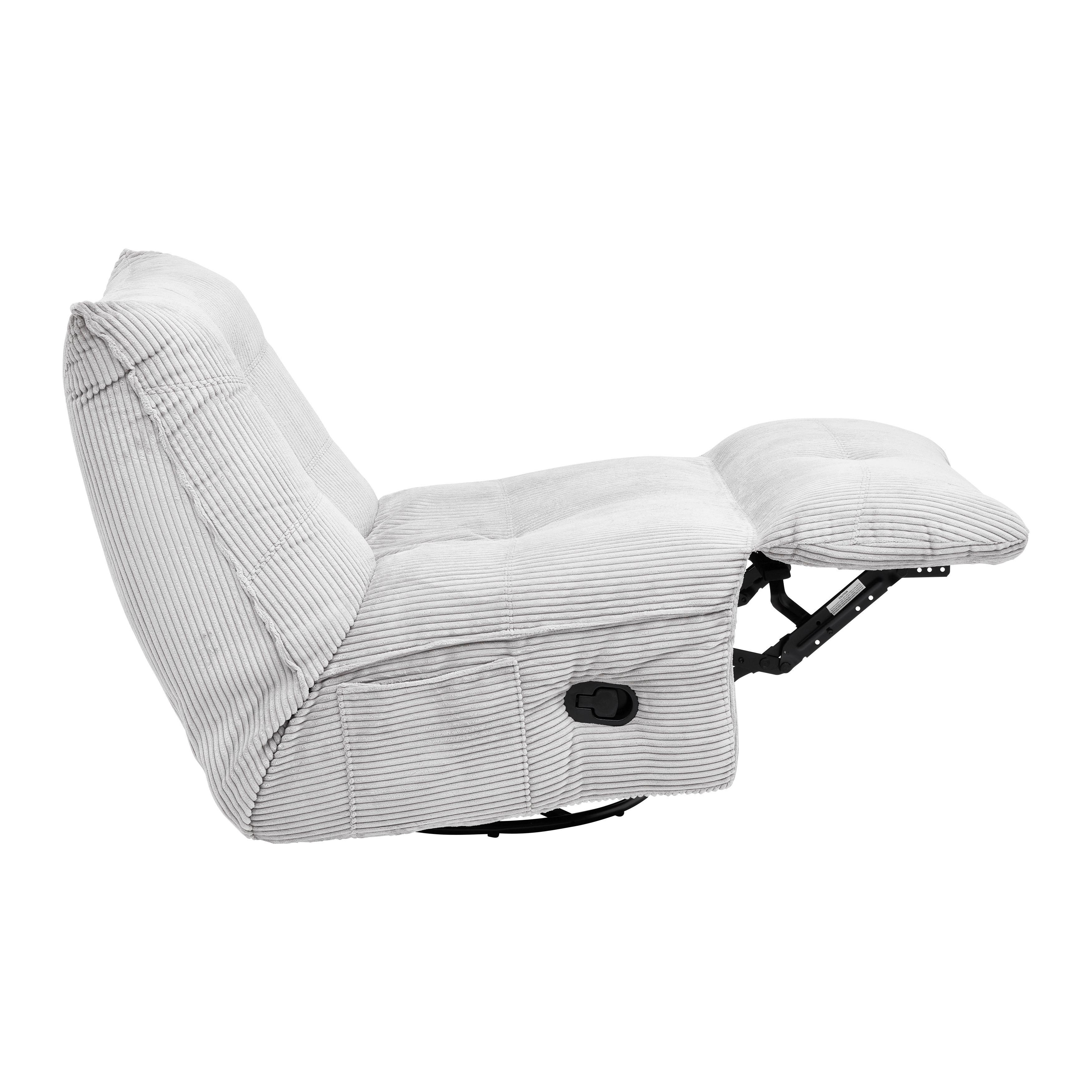 Počivalnik Alura, Krem - črna/krem barve, Moderno, kovina/tekstil (90/92/90cm) - Bessagi Home
