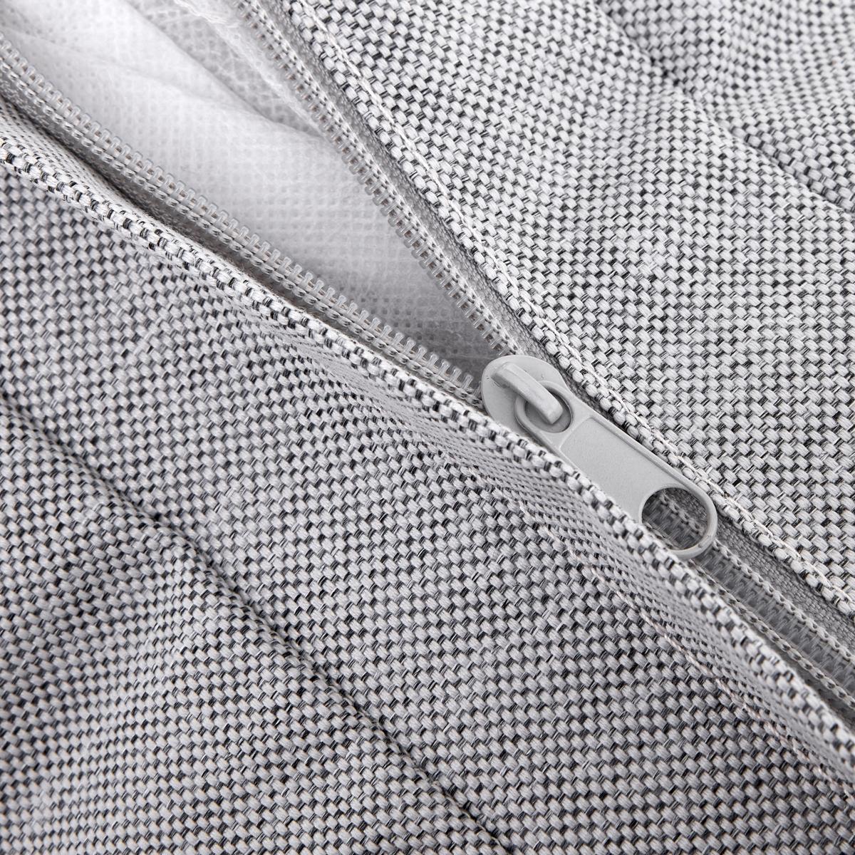 Loungegarnitur Zophia Outdoorgewebe - Dunkelgrau/Schwarz, Modern, Glas/Kunststoff (150/68/70cm) - Bessagi Garden