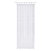 Perdea cu bride Ida - alb, Konventionell, textil (135/245cm) - Best Price