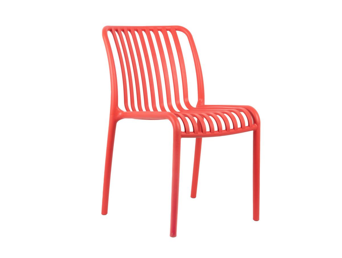 KRZESŁO DINING CHAIR GLEE - jasnoczerwony, Basics, tworzywo sztuczne (42/58/79cm) - Leitmotiv