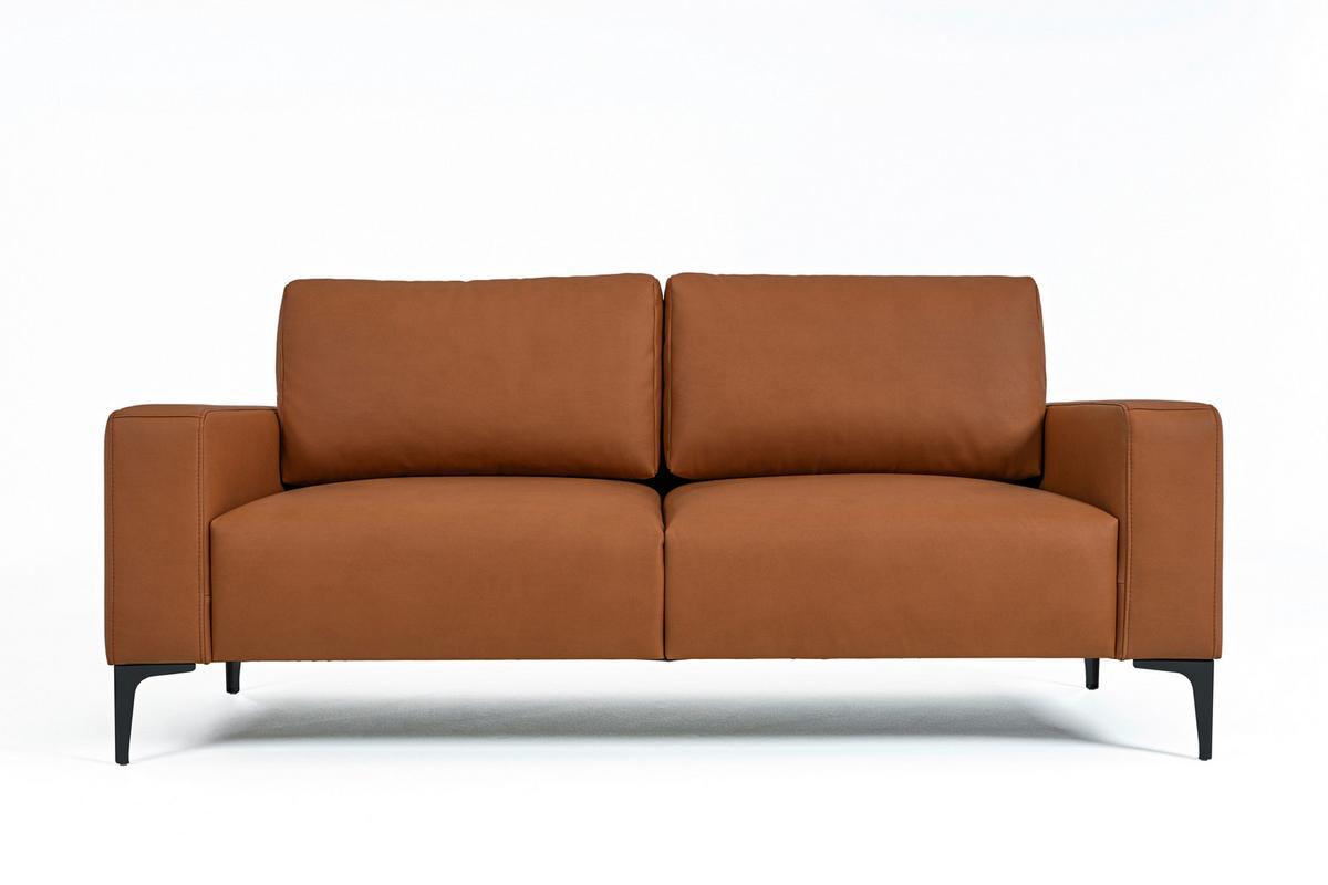 Dvosjed Custom - boje hrđe/crna, Moderno, tekstil/metal (150/85/92cm) - Mömax