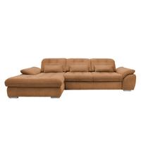 Ecksofa Rigatti mit Bettkasten ca. 184x314 cm Currygelb - Currygelb/Chromfarben, MODERN, Textil/Metall (184/314cm) - Livetastic