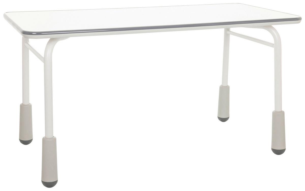 Jugenddschreibtisch Kid Gro T ca.120x58-67x60cm Hellgrau - Hellgrau, Basics, Holzwerkstoff/Metall (120/58-67/60cm) - MID.YOU