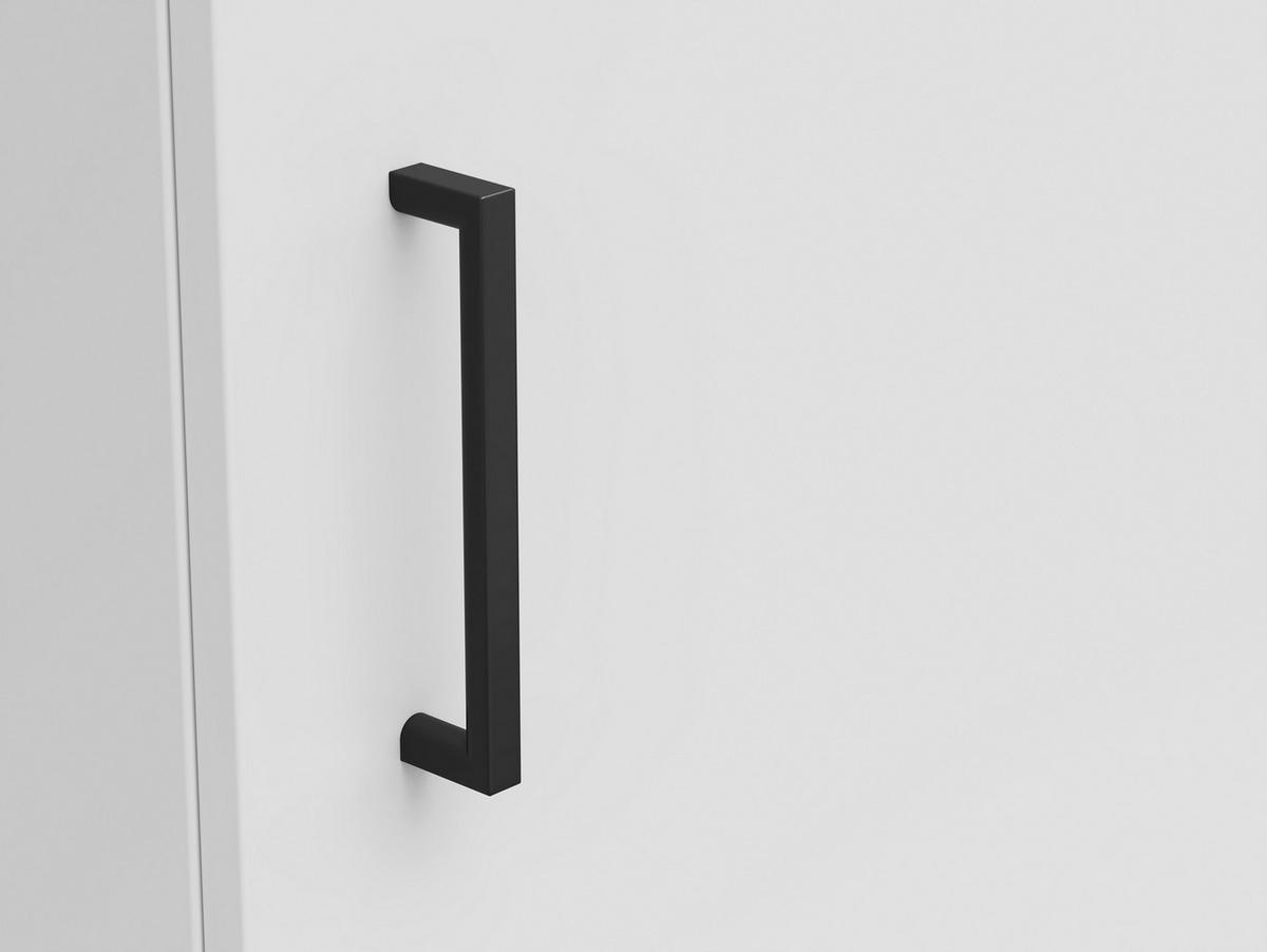 Komoda Multi - bijela/crna, Moderno, drvni materijal/plastika (45/115/40cm) - Modern Living