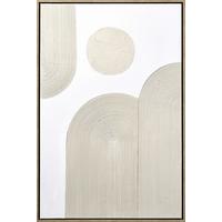 Tablou cu ramă Denise Small cca. 60x90 cm - alb/bej, plastic/lemn (60/90cm) - Premium Living