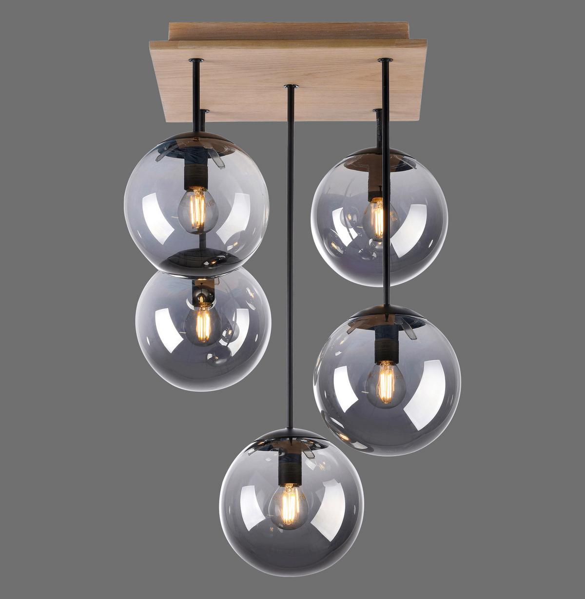 LAMPA SUFITOWA 11395-79 WIDOW - Natur, tworzywo sztuczne/metal (37/37/59,5cm) - Just Light