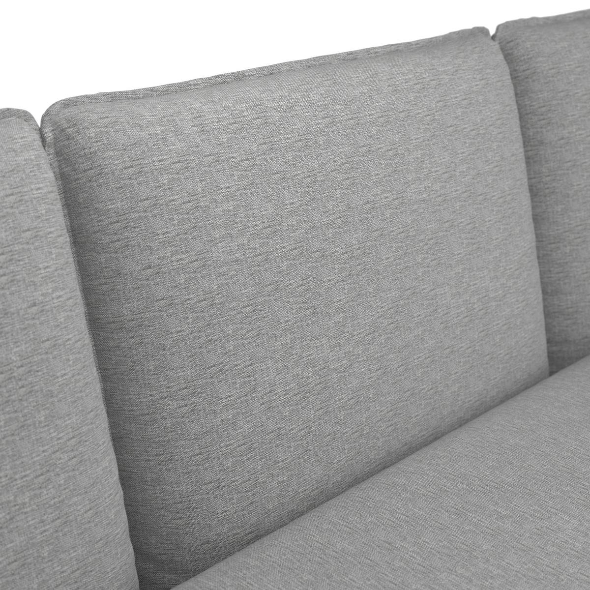 Loungegarnitur-Set Joanne Grau Metall/Outdoorstoff - Schwarz, MODERN, Metall (300/78/80cm) - Bessagi Garden