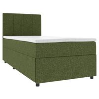 Boxbett Odin Dunkelgrün ca. 120x200cm - Dunkelgrün/Schwarz, KONVENTIONELL, Kunststoff/Textil (120/200cm) - Based