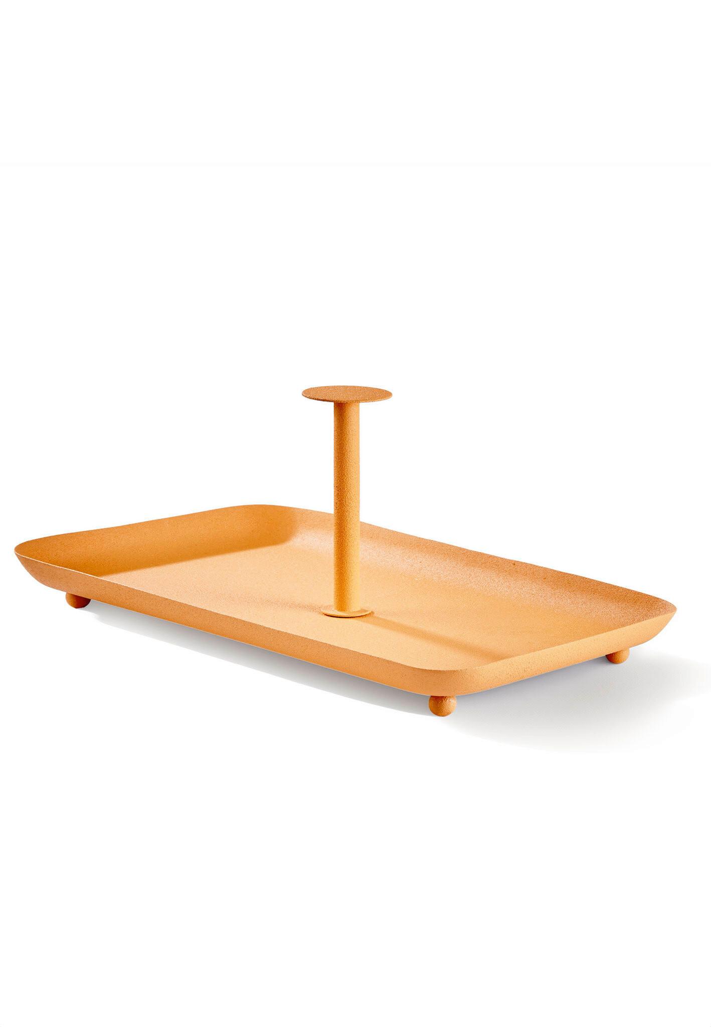 Etagere Amina Orange, 2-stöckig - Orange, Basics (32/18,5/12cm) - FYNCH-HATTON