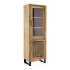 VITRINE EVEREST -EXKLUSIV- - couleur naturelle/noir, Natur, métal/verre (60/180/40cm) - Mömax