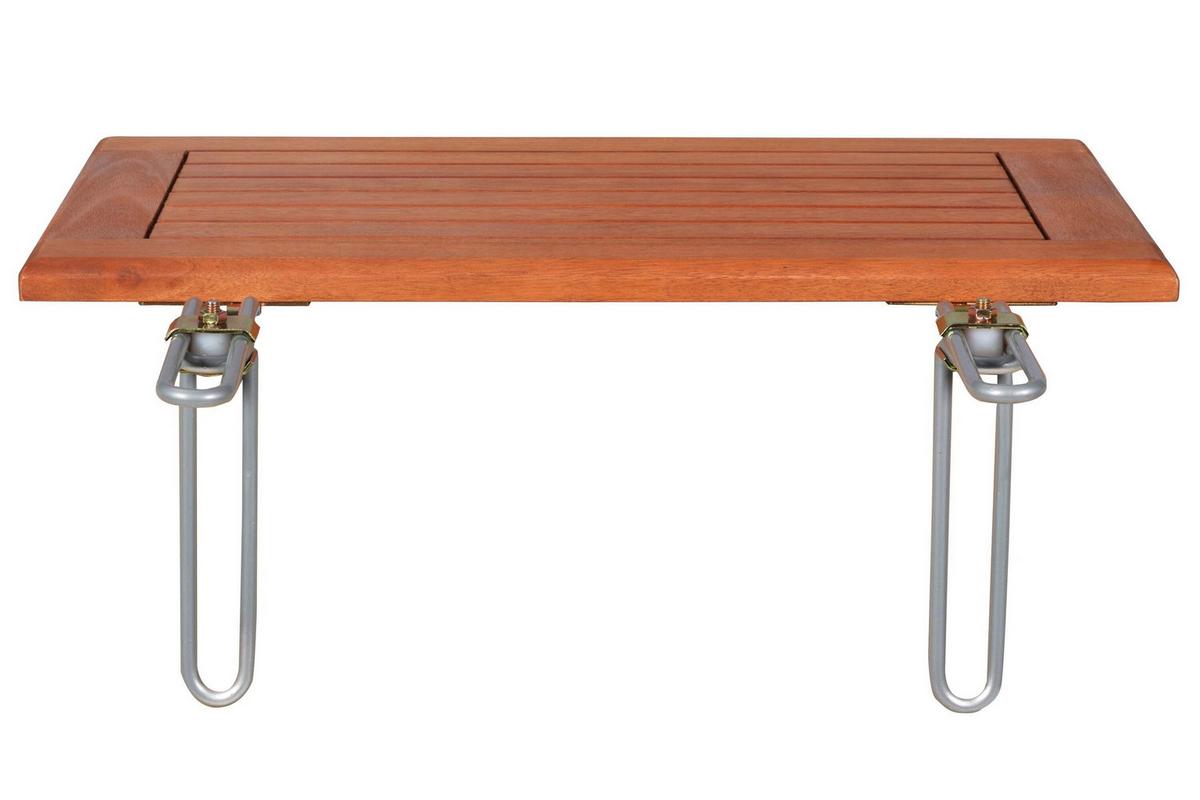 Gartentischgruppe Porto Holz 3-tlg. - Eukalyptusholzfarben, KONVENTIONELL, Holz - Gardenson