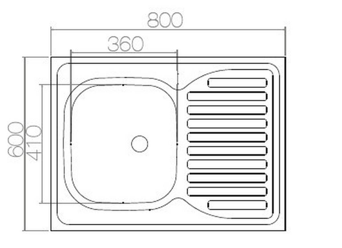 Sudoper Nasadni Classic - Moderno (36,5/41,5/16cm)