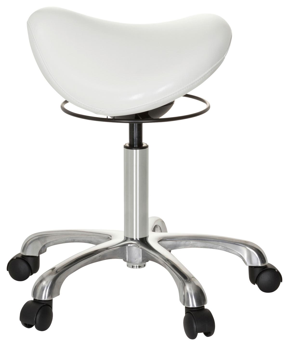 Pisarniški Stolček Ortho Sit, Bela - srebrne barve/bela, Basics, kovina/umetna masa (56/54/56cm) - MID.YOU