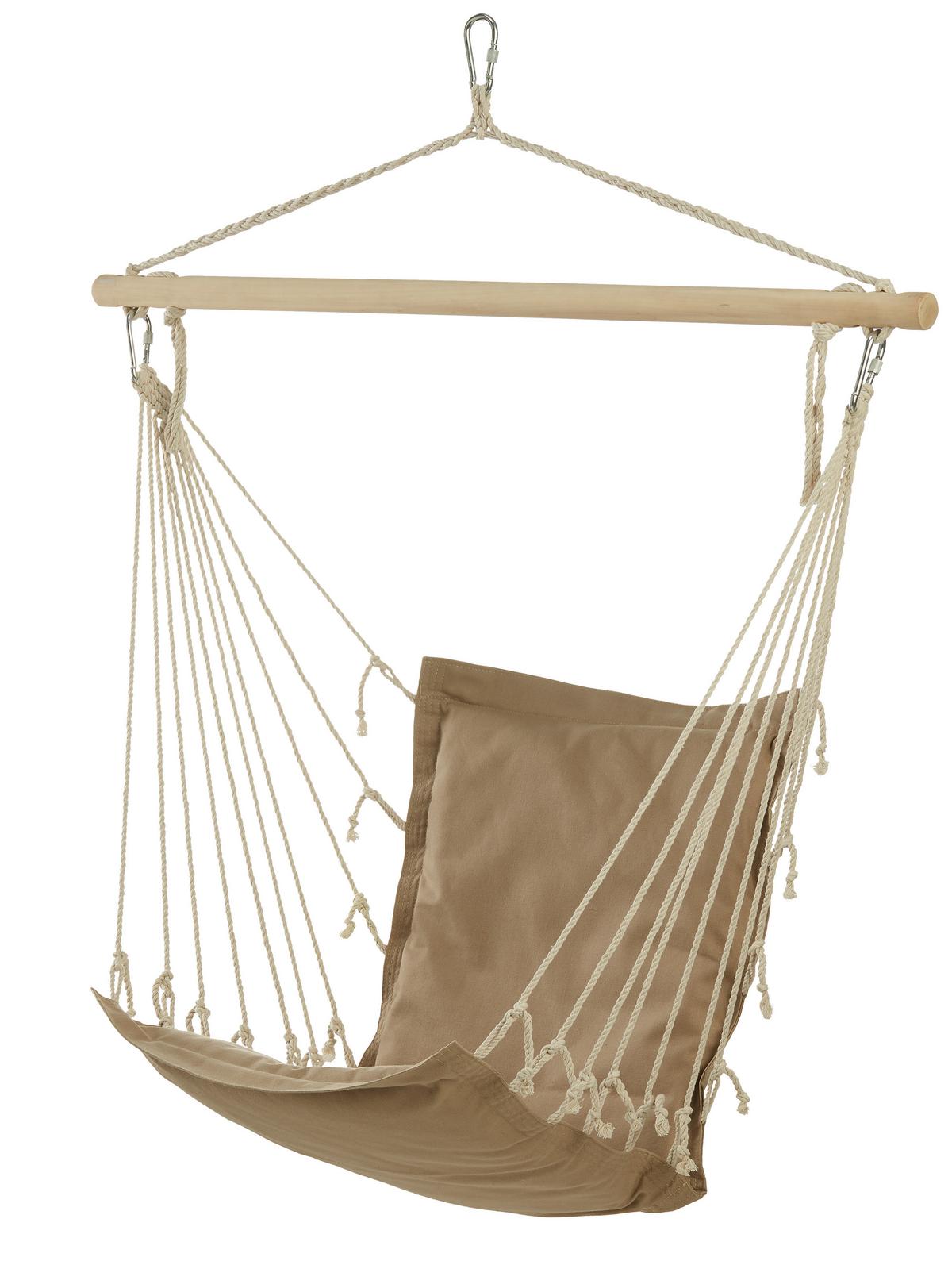 VISEČ SEDEŽ RELAX - siva/naravne barve, tekstil/les (100/47cm) - Modern Living