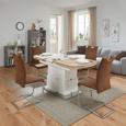 Schwingstuhl in Braun - Hellbraun/Braun, MODERN, Textil/Metall (43/99/57cm) - MÖMAX modern living