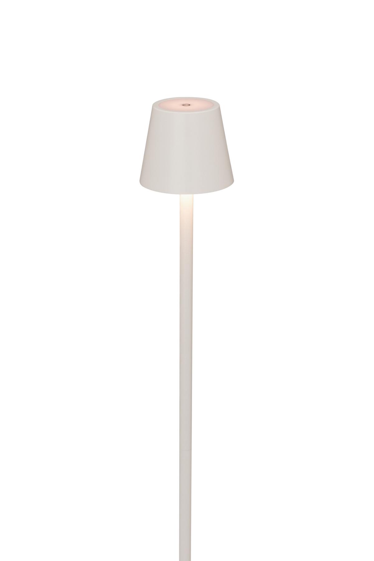 AKUMULATOROWA LAMPA STOJĄCA SEATTLE *SBN* - biały, Konventionell, metal (20/117cm) - Novel