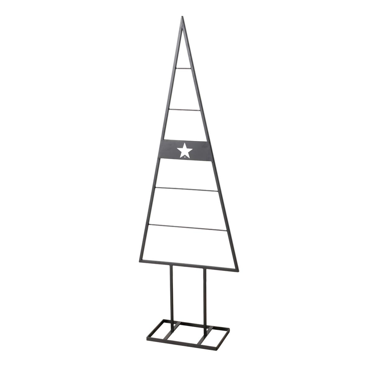 Dekobaum Kaya I Schwarz - Schwarz, KONVENTIONELL, Metall (50/150/22cm) - Modern Living