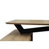 SKRIVBORD LIAM - svart/ek Artisan, Modern, metall/trämaterial (140/120/76cm) - Bessagi Home