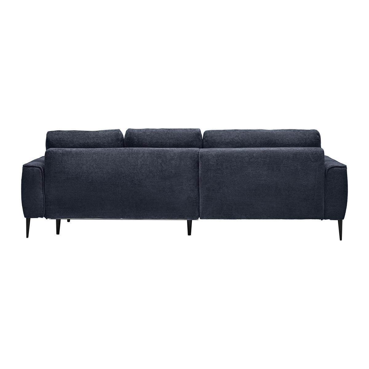 Ecksofa Custom Royalblau - Royalblau/Schwarz, MODERN, Textil/Metall (164/85/255cm) - Mömax