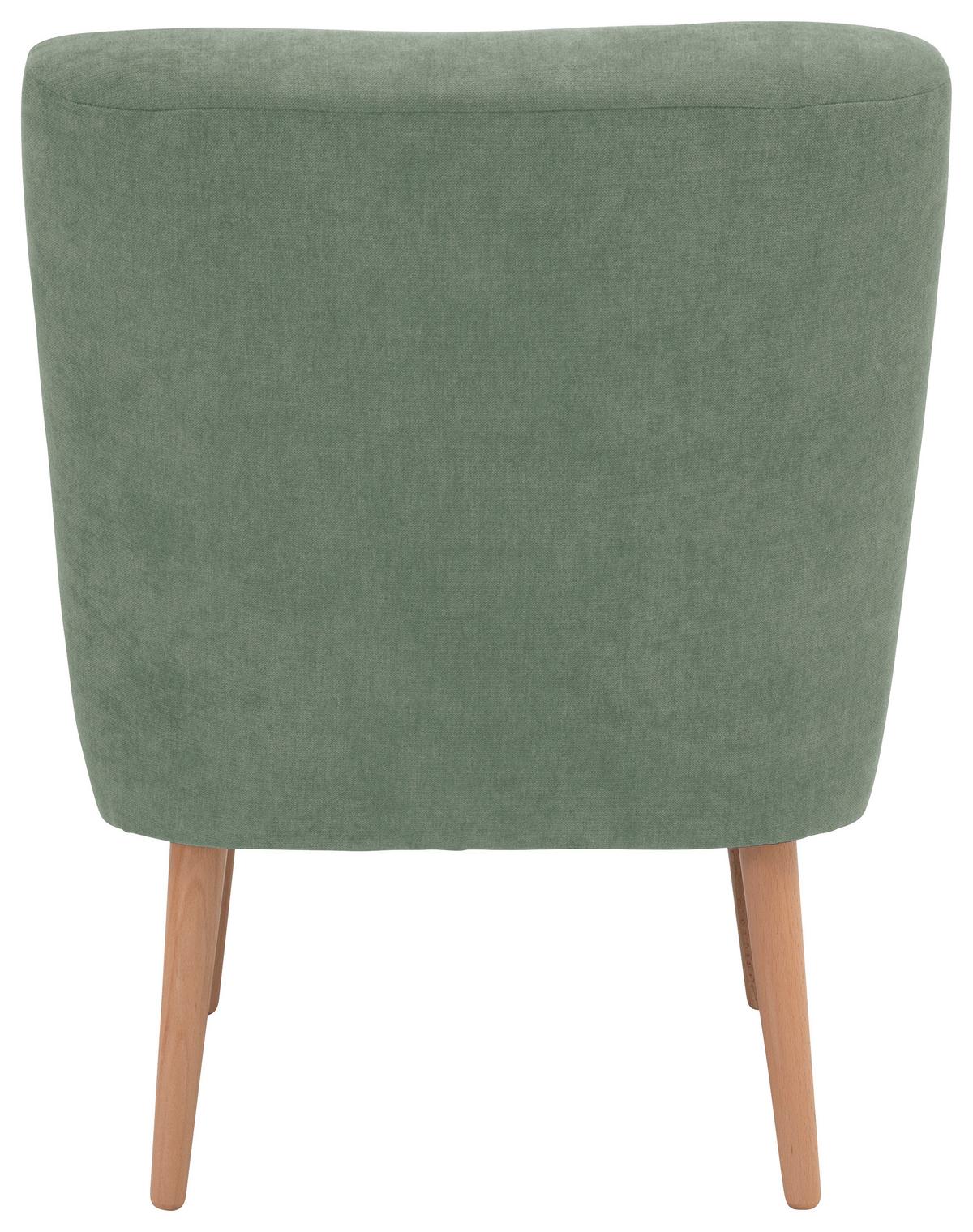 SESSEL FIONA - Buchefarben/Hellgrün, Design, Holz/Textil (58/78/68cm) - Max Winzer