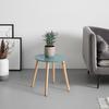 TABLE D'APPOINT MIA -BASED/SB- - couleur pin/vert, LIFESTYLE, matériau en bois/bois (40/40/40cm) - Based