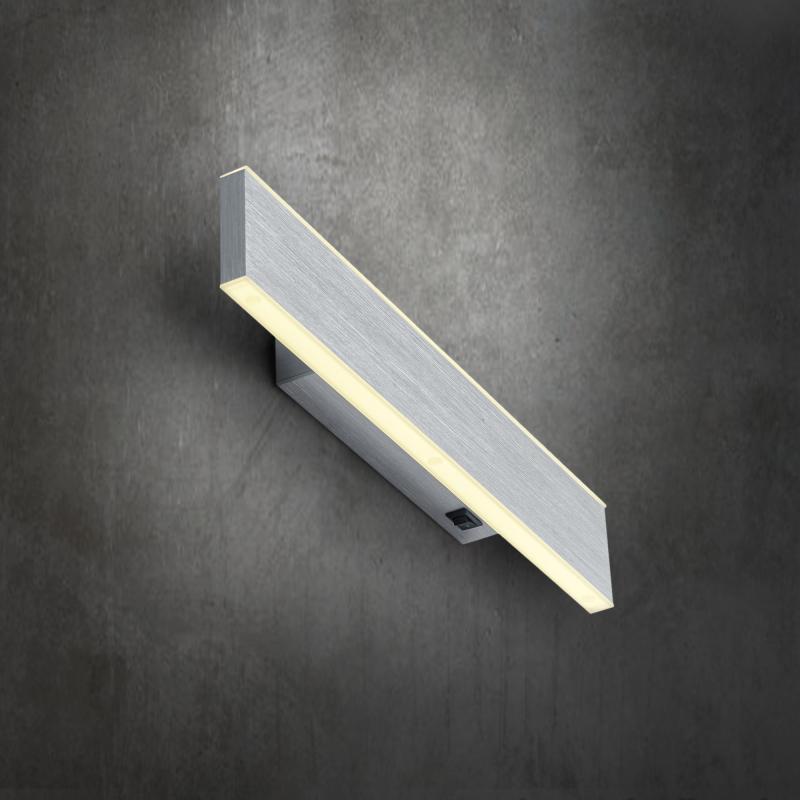 KINKIET LED 40243/1-36 DELTA - kolor aluminiowy, Design, metal (30/3,4/5,3cm) - Hell