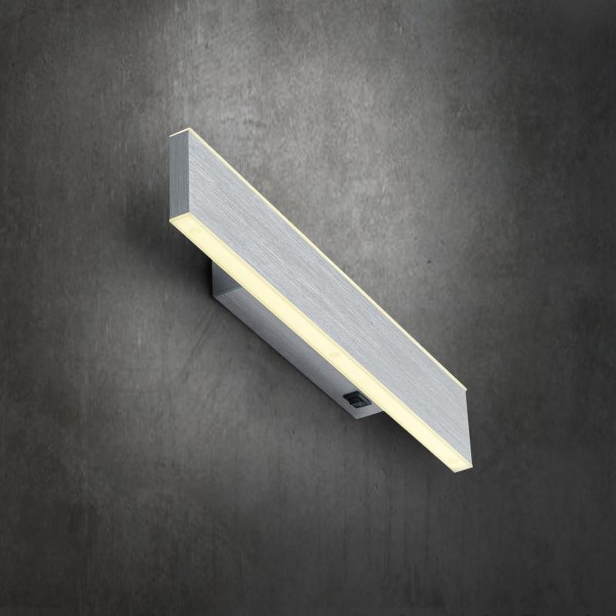 KINKIET LED 40243/1-36 DELTA - kolor aluminiowy, Design, metal (30/3,4/5,3cm) - Hell