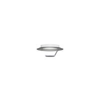 KINKIET LED 51-828-168 LED WL/DL FLAT - kolor srebrny/szary, Design, metal (29/11,8cm) - Grossmann