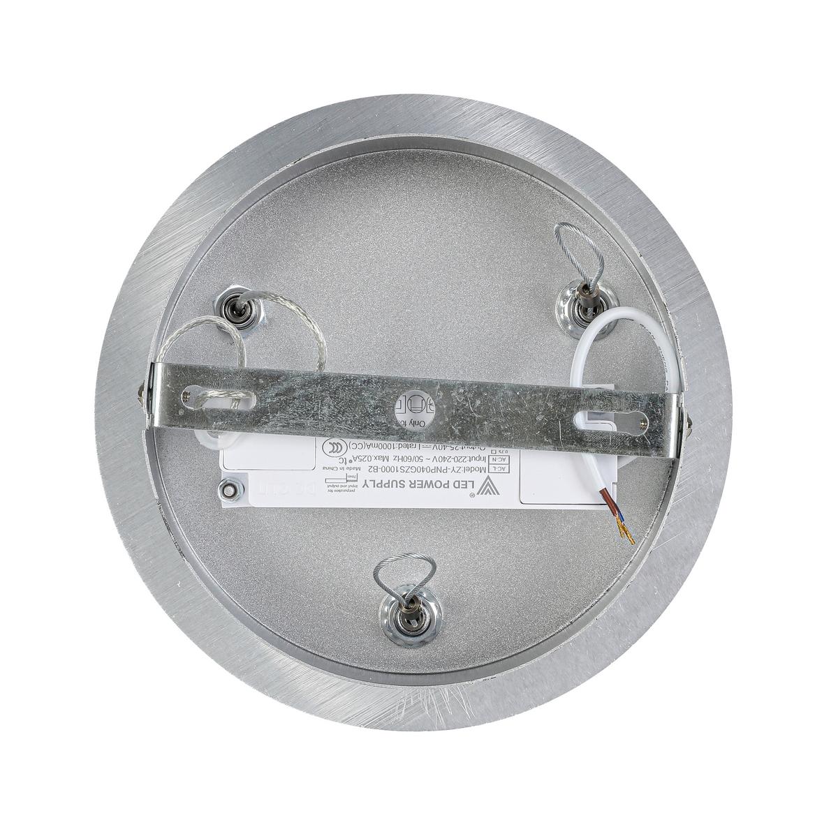 LED-Hängeleuchte Silvi Alufarben max. 40 Watt - Alufarben, MODERN, Kunststoff/Metall (50/120cm) - Mömax