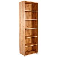 Polica Profi - boje hrasta/boje kroma, Moderno, drvni materijal/plastika (75/220/35cm) - Modern Living