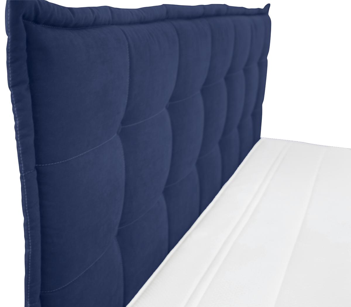 Boxspring Krevet Fabio - plava, Moderno, tekstil/metal (180/200cm)