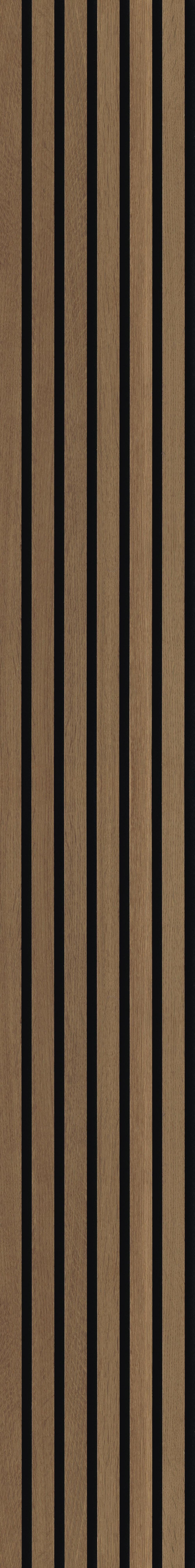 Akustikpaneel Eiche/Dunkelbraun - Eichefarben, KONVENTIONELL, Holz/Holzwerkstoff (250/30/0.61cm) - Novel