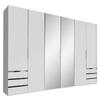 Ormar S Klasičnim Vratima Level 36a - bijela/srebrne boje, Moderno, staklo/drvni materijal (300/216/58cm) - Modern Living