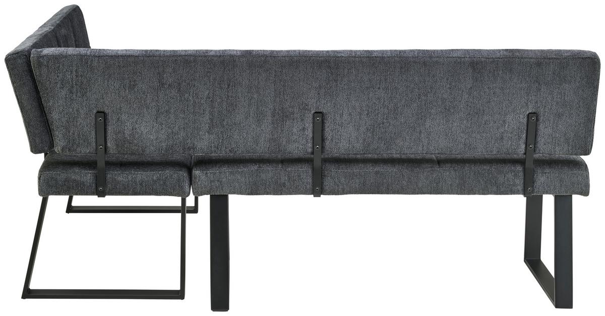 ŁAWKA NAROŻNA MAGNUS - ciemnoszary/czarny, Lifestyle, metal/tkanina (193/141cm) - MID.YOU
