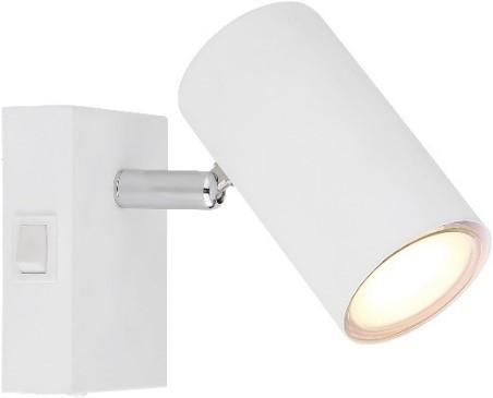 Spotlámpa Witmo 1 Égős - krómszínű/fehér, Modern, fém (7/10/12cm) - Mömax