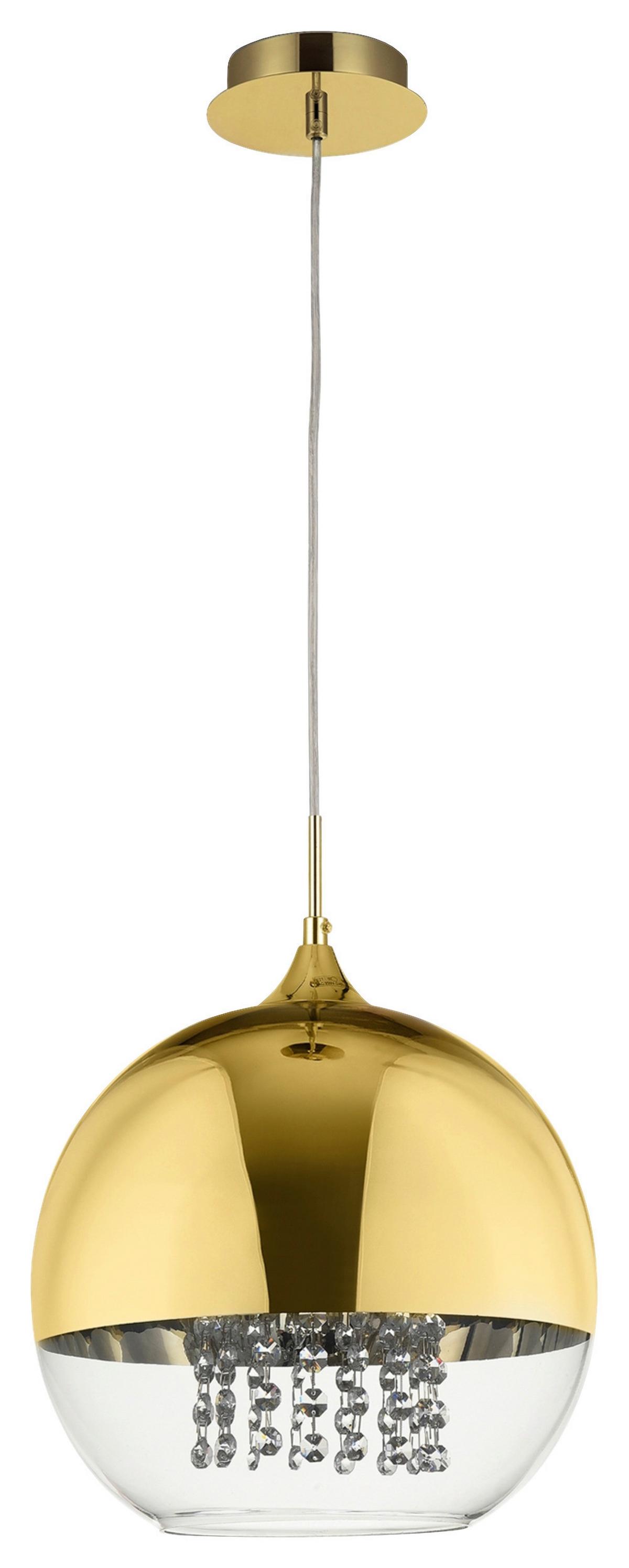 Pendelleuchte Fermi Goldfarben max. 60 Watt - Goldfarben, Basics, Glas/Metall (30/28/30cm) - MAYTONI