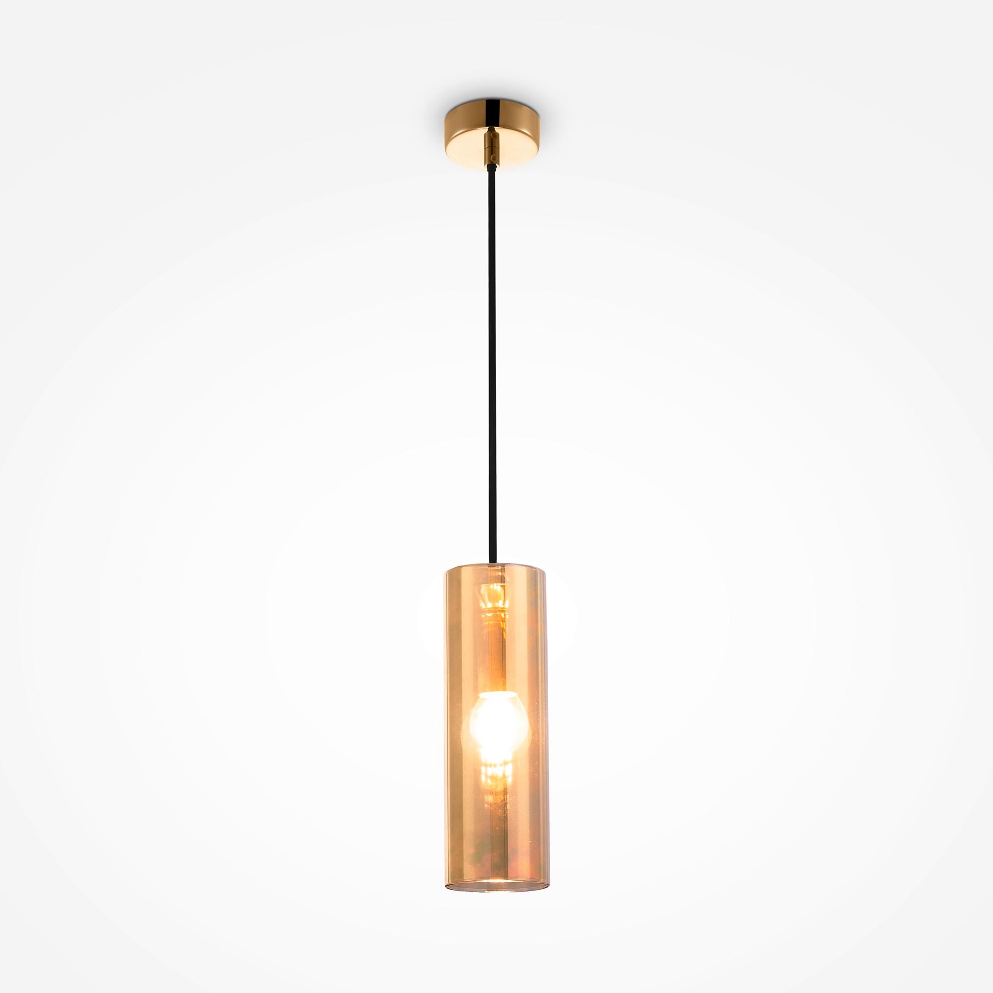 PENDELLEUCHTE GIOIA - Goldfarben, Trend, Glas/Metall (8/24cm) - MAYTONI