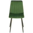 Stol Lisa - zelena/antracit, Trendi, kovina/tekstil (45/88/56cm) - Modern Living Stol Lisa - zelena/antracit, Trendi, kovina/tekstil (45/88/56cm) - Modern Living