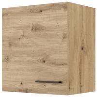 Kuhinjska Zgornja Omarica Cara, Hrast - črna/hrast artisan, Konvencionalno, kovina/leseni material (50/54,8/32cm) - FlexWell