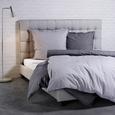 Bettwäsche Bugatti perkal- Baumwolle - Anthrazit/Hellgrau, MODERN, Textil (135x200/80x80cm) - BUGATTI