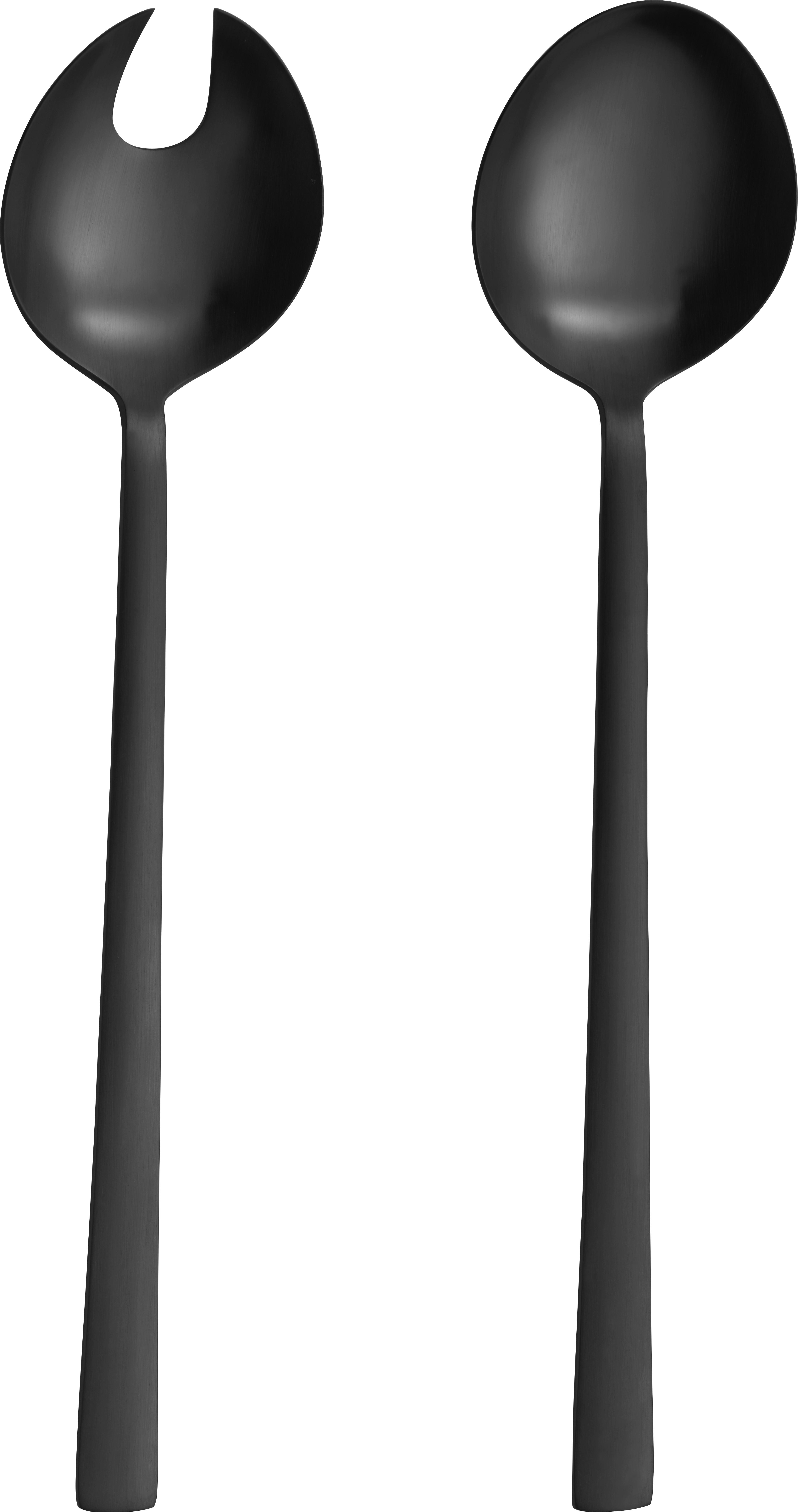 Tacâmuri pentru salată Beverly - negru, Lifestyle, metal - Premium Living