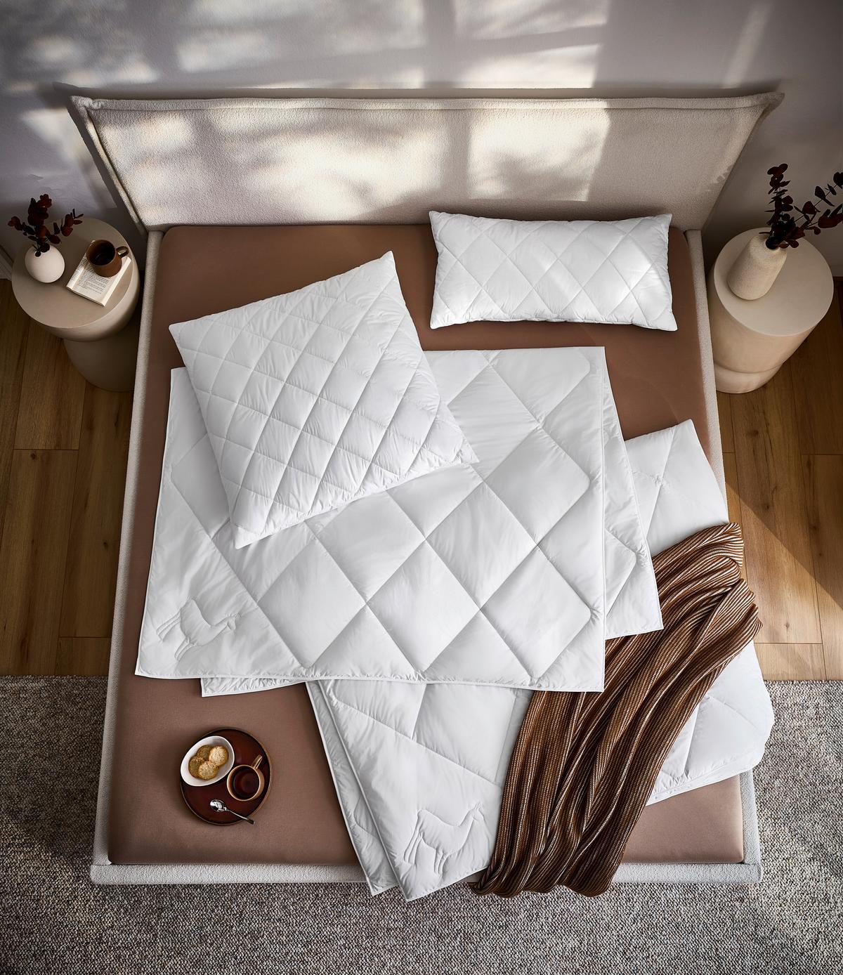 KOŁDRA CAŁOROCZNA PASCO - biały, Basics, tkanina (135/200cm) - Sleeptex