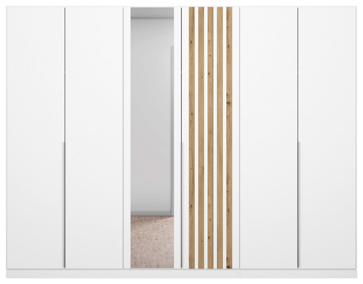 Ormar S Klasičnim Vratima Lamella - bijela/hrast Artisan, Moderno, drvni materijal/metal (271/210/54cm) - Modern Living