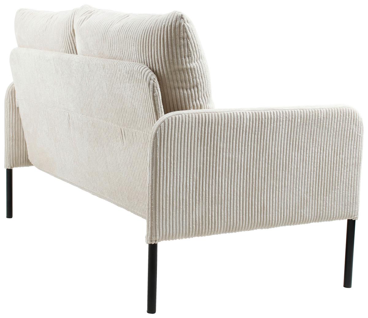 Zofa Cord - črna/bež, Moderno, kovina/tekstil (120/82/79cm) - Mömax