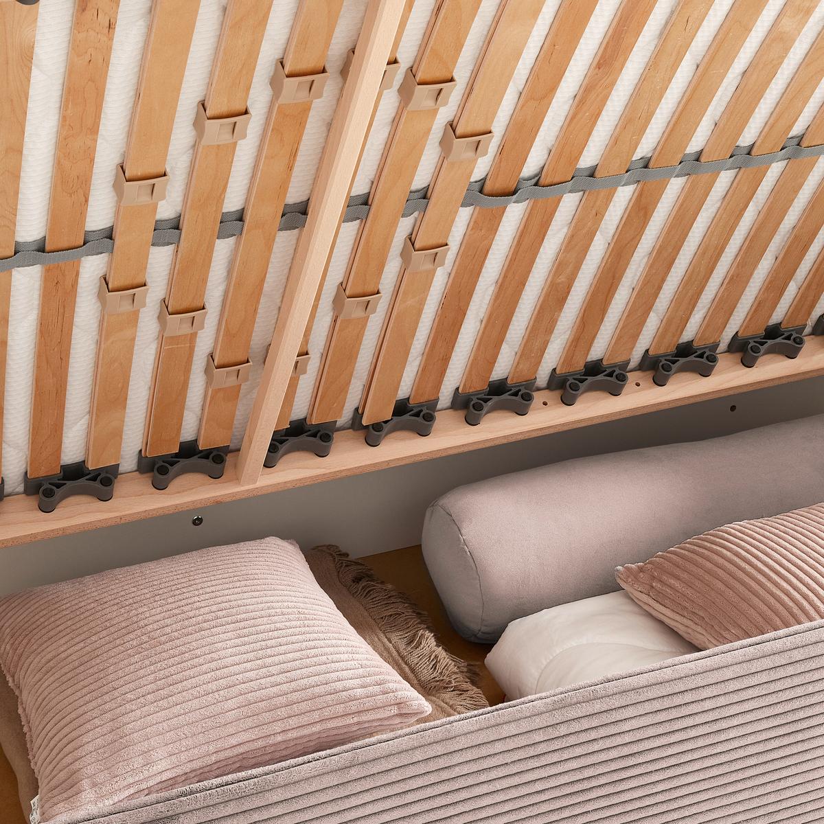 Bett Remi Pink ca. 90x200cm - Chromfarben/Pink, KONVENTIONELL, Holz/Kunststoff (90/200cm) - Mömax